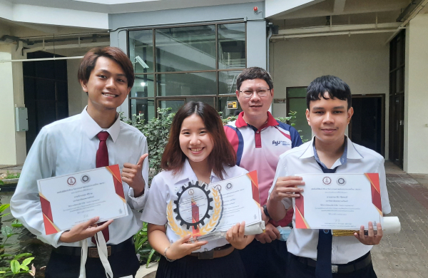 นักศึกษาสาขาวิชาวิศวกรรมคอมพิวเตอร์คว้ารางวัลชนะเลิศโครงการแข่งขันทางด้านวิชาการ จัดโดยสภาคณบดีคณะวิศวกรรมศาสตร์แห่งประเทศไทย 2564